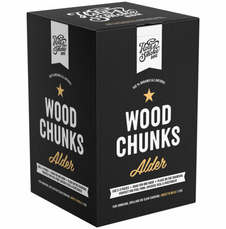 Wood Chunks Alder  Holy Smoke BBQ