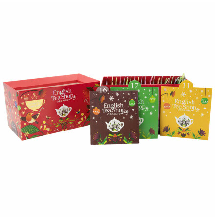 Adventskalender med te BOX rd  English Tea Shop