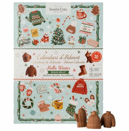 Adventskalender Hello Winter ljus choklad - Smon Coll