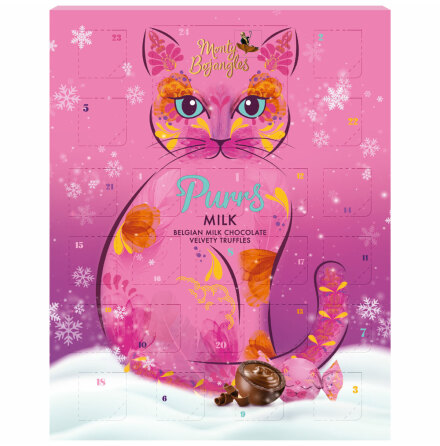 Adventskalender Purrs med chokladtryfflar 24 luckor - Monty Bojangles