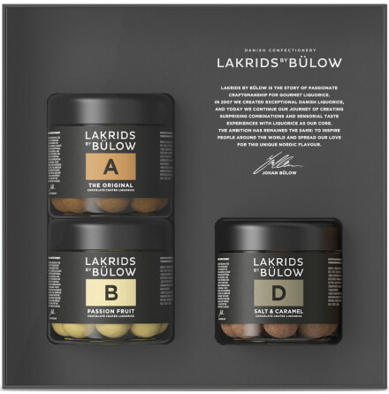 Glutenfri Black Box - A, B & D chokladverdragen lakrits  Lakrids By Blow